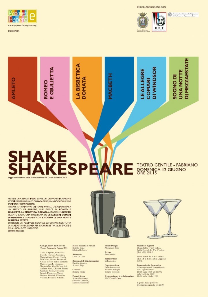 Manifesto Teatrale Shake Shakespeare