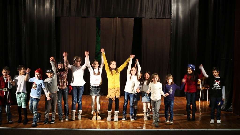 Gli allievi del corso Papaveri e Papere